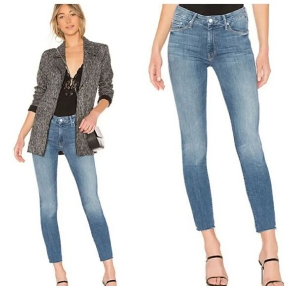 MOTHER Denim - MOTHER  looker ankle fray jeans size 27 NWT $248